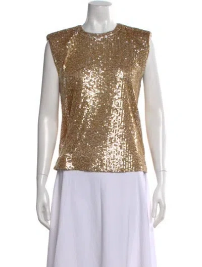 Pre-owned St John Crew Neck Sleeveless Top
