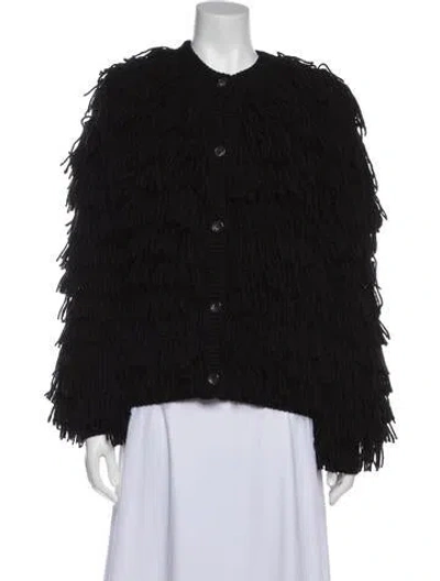 Pre-owned St John Crew Neck Sweater In Black