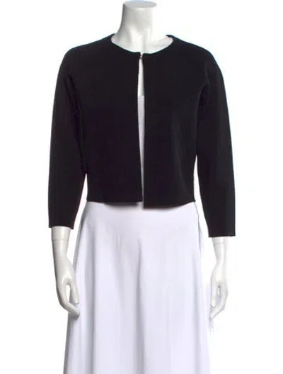 Pre-owned St John Crew Neck Sweater In Black