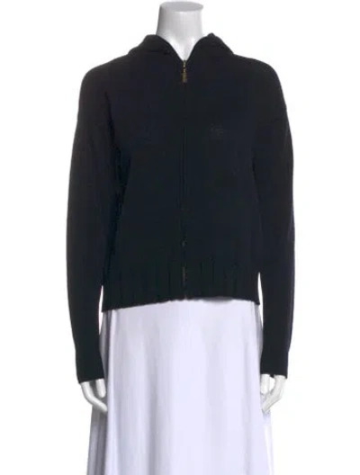 Pre-owned St John Crew Neck Sweater In Black