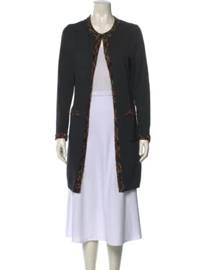 Pre-owned St John Crew Neck Sweater In Black