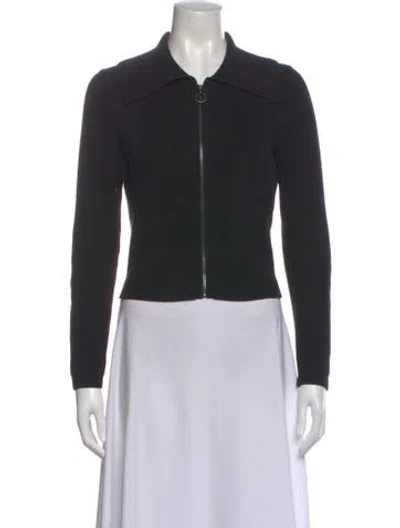 Pre-owned St John Crew Neck Sweater In Black