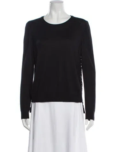 Pre-owned St John Crew Neck Sweater In Black