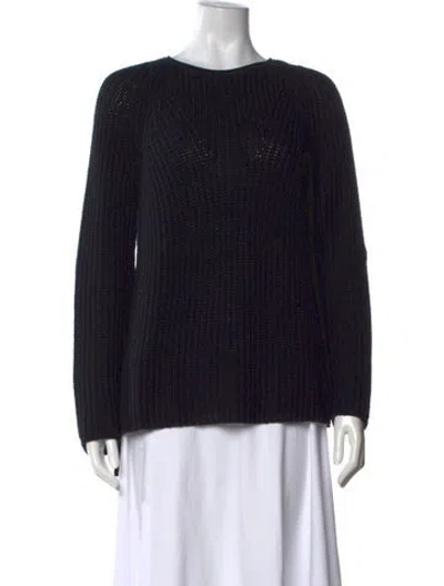 Pre-owned St John Crew Neck Sweater In Black