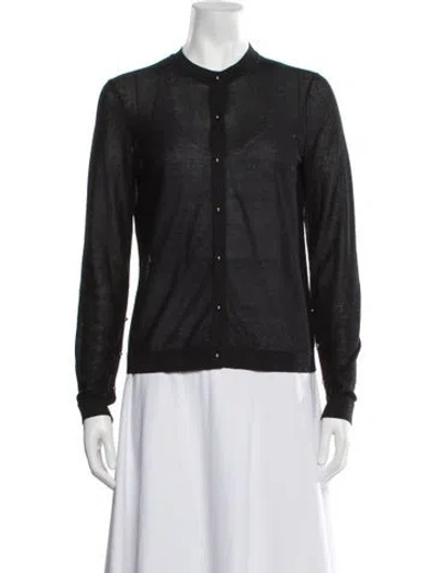 Pre-owned St John Crew Neck Sweater In Black