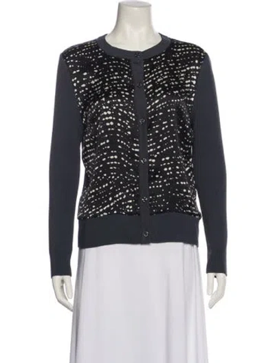 Pre-owned St John Crew Neck Sweater In Blue