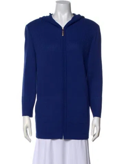 Pre-owned St John Crew Neck Sweater In Blue