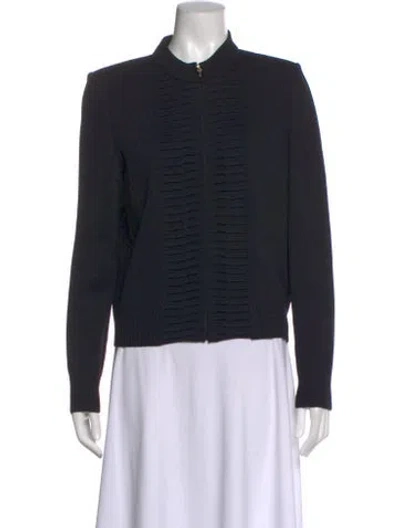 Pre-owned St John Crew Neck Sweater In Blue