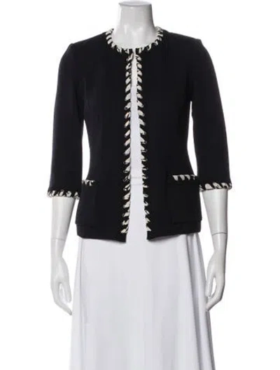 Pre-owned St John Crew Neck Sweater In Blue