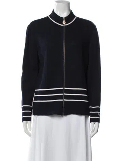 Pre-owned St John Crew Neck Sweater In Blue