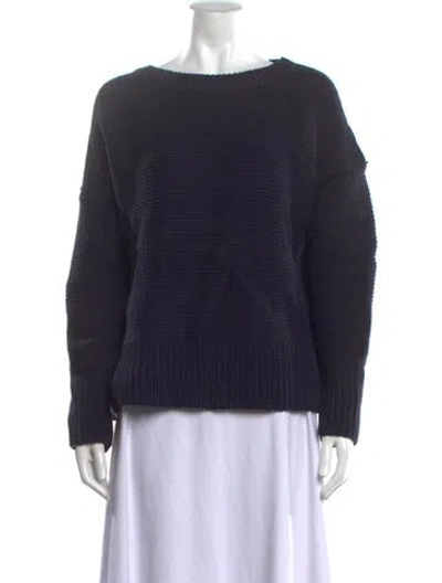 Pre-owned St John Crew Neck Sweater In Blue
