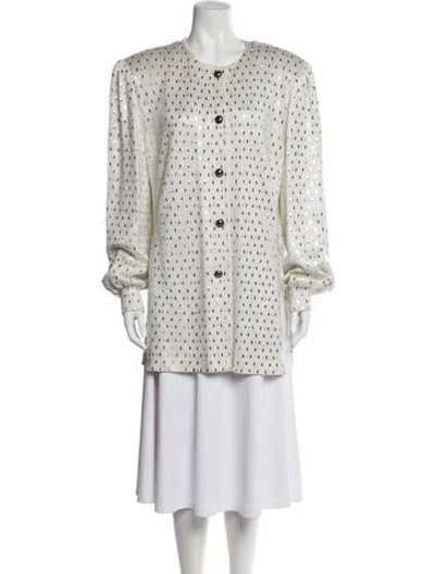 Pre-owned St John Crew Neck Sweater In Gold