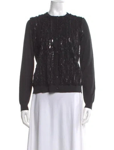 Pre-owned St John Crew Neck Sweater In Gray