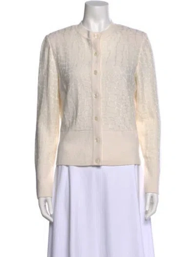 Pre-owned St John Crew Neck Sweater In Neutral