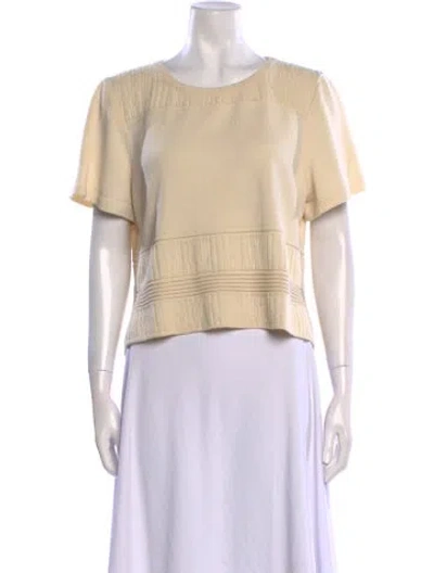 Pre-owned St John Crew Neck Sweater In Neutral