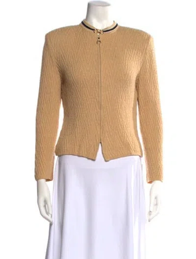 Pre-owned St John Crew Neck Sweater In Neutral
