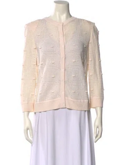 Pre-owned St John Crew Neck Sweater In Neutral