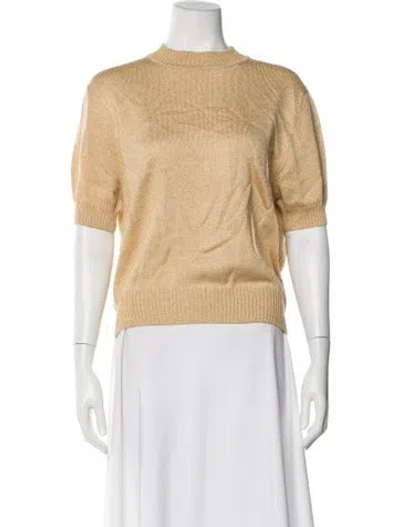 Pre-owned St John Crew Neck Sweater In Neutral