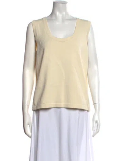 Pre-owned St John Crew Neck Sweater In Neutral