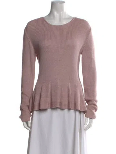 Pre-owned St John Crew Neck Sweater In Purple