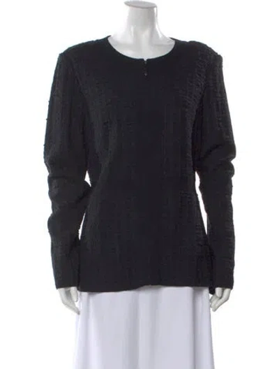 Pre-owned St John Crew Neck Sweater W/ Tags In Blue