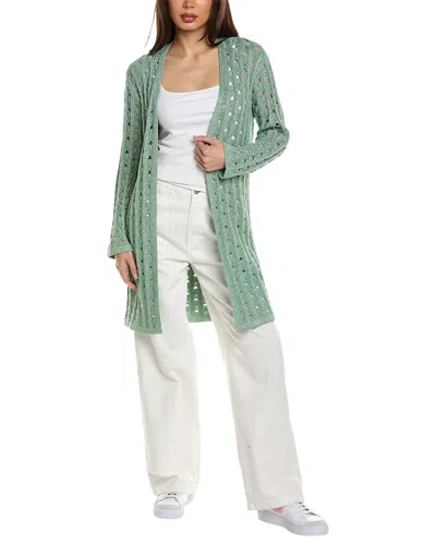 St John Crochet Cardigan In Green