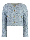 St John St. John Boucle Jacket In 蓝色