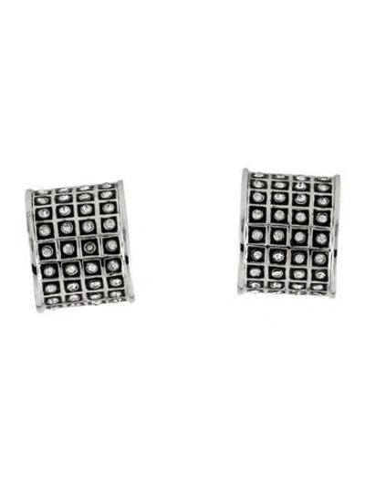 Pre-owned St John Crystal & Enamel Clip-on Earrings In Multi