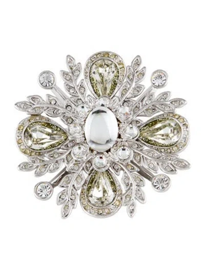 Pre-owned St John Crystal Brooch In Multi