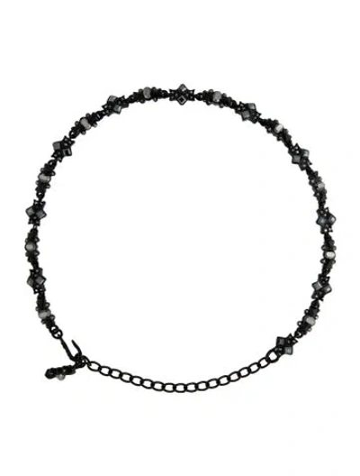 Pre-owned St John Crystal Collar Necklace, 16.5" In Multi