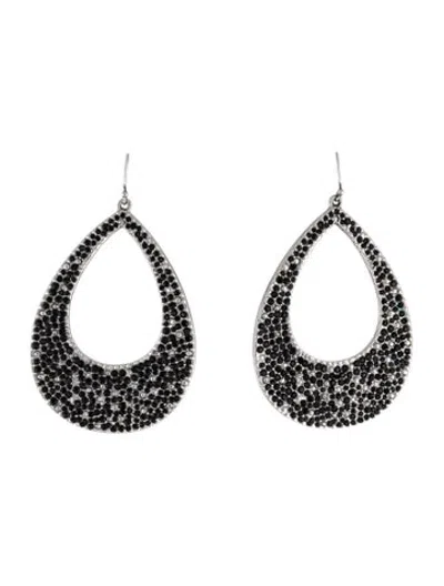 Pre-owned St John Crystal Drop Earrings In Multicolor