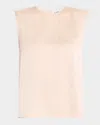 St John St. John Collection Crystal Embellished Sleeveless Top In Ivory