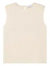 St John St. John Collection Crystal Embellished Sleeveless Top In Neutrals