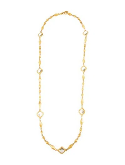 Pre-owned St John Crystal Station Necklace, 38.75" In Multicolor