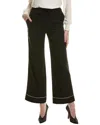St John St. John Cursive Icon Silk-blend Pant In Black