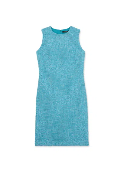 St John Darted Sleeveless Dress