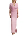 St John Degrade Stripe Sequin Knit Jacket In Camellia