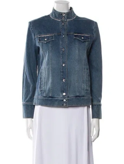 Pre-owned St John Denim Jacket In Blue