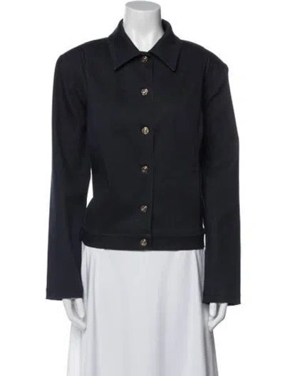 Pre-owned St John Denim Jacket In Blue