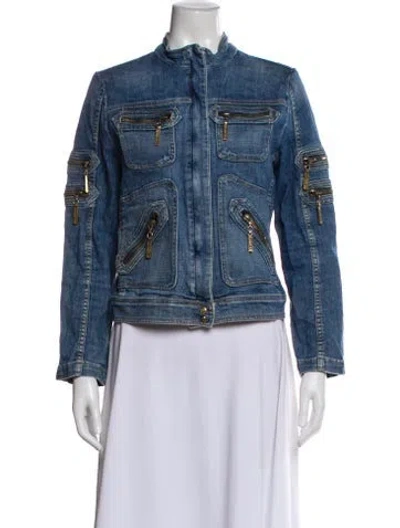 Pre-owned St John Denim Jacket In Blue