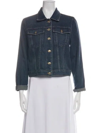 Pre-owned St John Denim Jacket In Blue