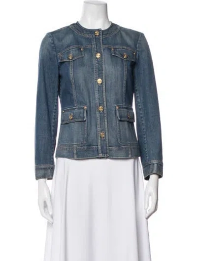 Pre-owned St John Denim Jacket In Blue