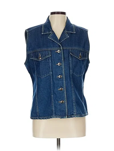 Pre-owned St John Denim Vest In Blue