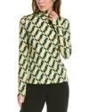 St John St. John Diagonal Geo Top In Black