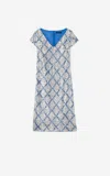 St John Diamond Patterned Dress In Sbvm