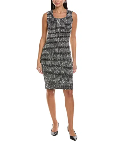 St John Donna Wool-blend Sheath Dress In Black