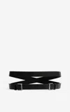 St John Double Buckle Wrap Belt In Bkgm