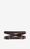 St John Double Buckle Wrap Belt In Mcgl