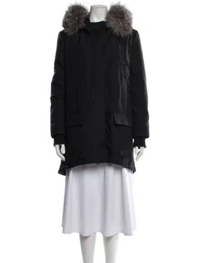Pre-owned St John Down Jacket In Black