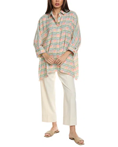 St John St. John Draped Blouse In Pink